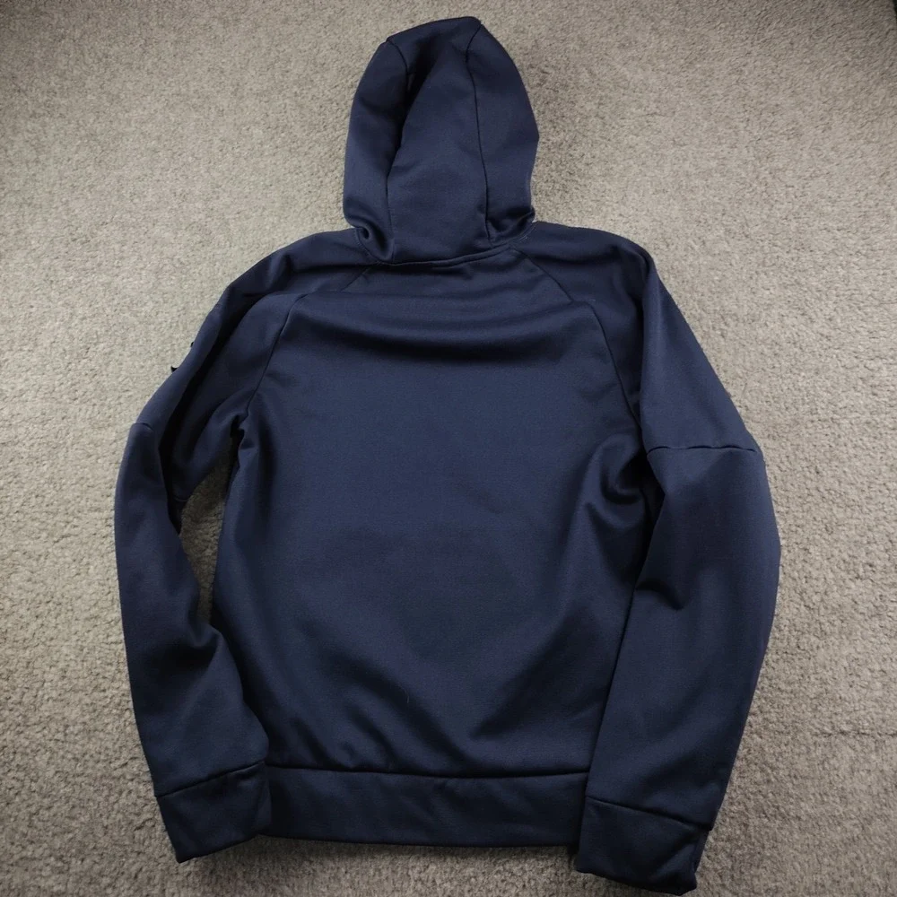 Nike Hoodie Mens Small Therma-FIT Pullover Navy Blue EUC
